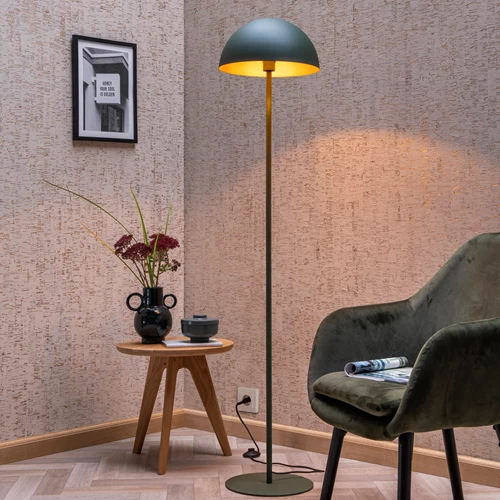 Lucide SIEMON - Floor lamp - Ø 35 cm - 1xE27 - Green - atmosphere 1
